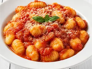 Ñoquis con salsa