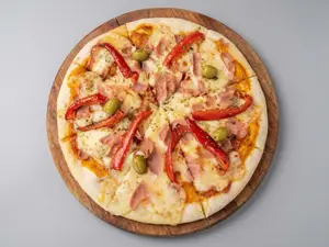 1 PIZZA JYMORRON, 1 NAPOLITANA 1 MUZARELA