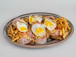 3 milas napos c huevo y fritas
