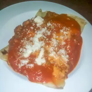 Canelones caseros de verdura