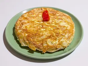 Tortilla papa huevo y cebolla