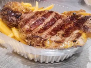 Bife de chorizo con fritas