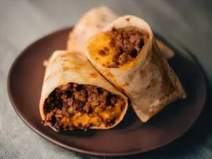 Wrap cheesburger
