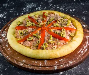 Pizza De Jamón Y Morrón Grande