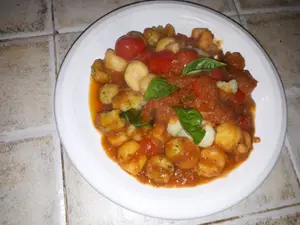 Ñoquis De Colores Saludable Con Salsa Pomodoro