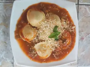 Sorrentinos de jamón y mozzare