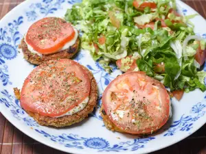 Milanesa calabaza napolitana