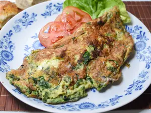 Omelette de espinacas