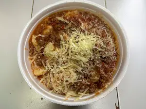Ñoquis papa salsa bolognesa
