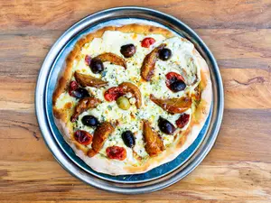 Pizza de amar azul