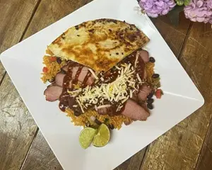 Quesadilla cerdo ahumado BBQ