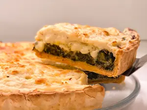Porcion acelga y salsa blanca