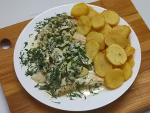 Lomito flameado champi