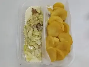 Matambre con crema de puerros