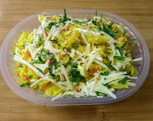 Risotto de aguja de pollo