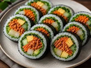 매한 참치 김밥 / kimbap atun spicy