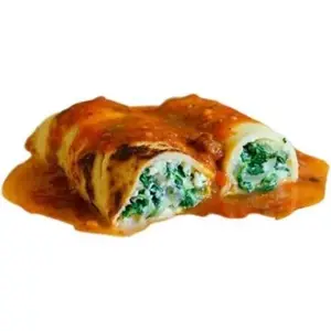 Canelones De Ricota Espinaca Y Jamón Con Salsa Fileto Y Blanca 1 Unidad