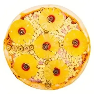 Pizza con ananá
