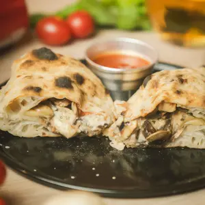 Calzone Funghi Vegano