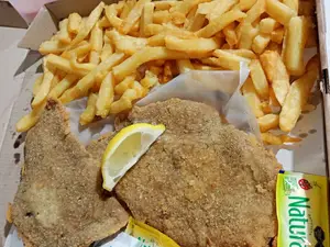 Milanesa Simple Con Fritas