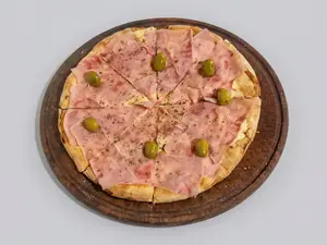 Pizza con jamón