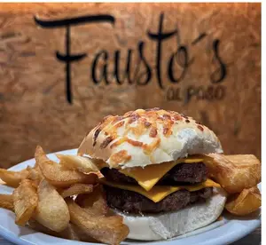 Burger cheese doble con fritas