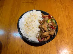 Salteado de arroz con cerdo