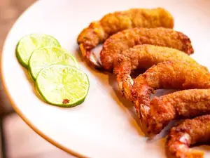 Langostinos apanados