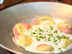 Sorrentinos de muzzarella y jamón