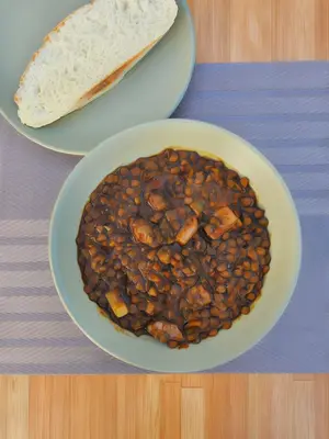 Guiso de lentejas