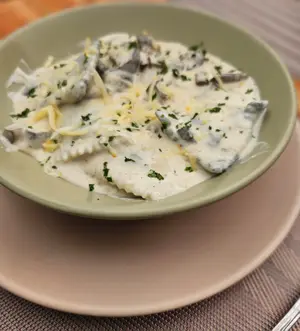 Raviolones de ricota y verdura