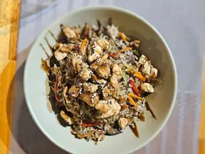 Wok de pollo