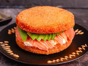 Burger atun tapa crispy