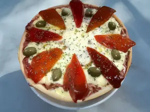 Jamón y morrones