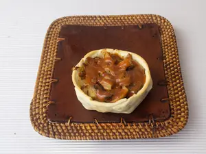 Canastita de cerdo barbacoa