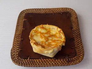 Canastita de jamón y provolone