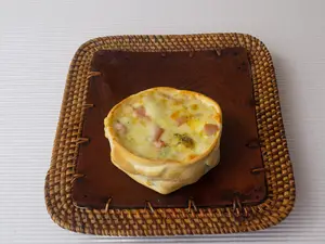 Canastita jamón al roque