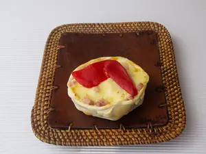 Canastita muzza, jamón, morrón