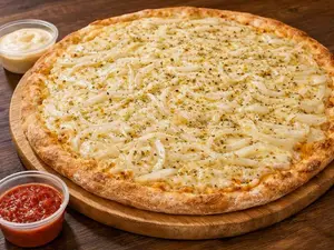 Pizza grande fugazetta + 2 salsas