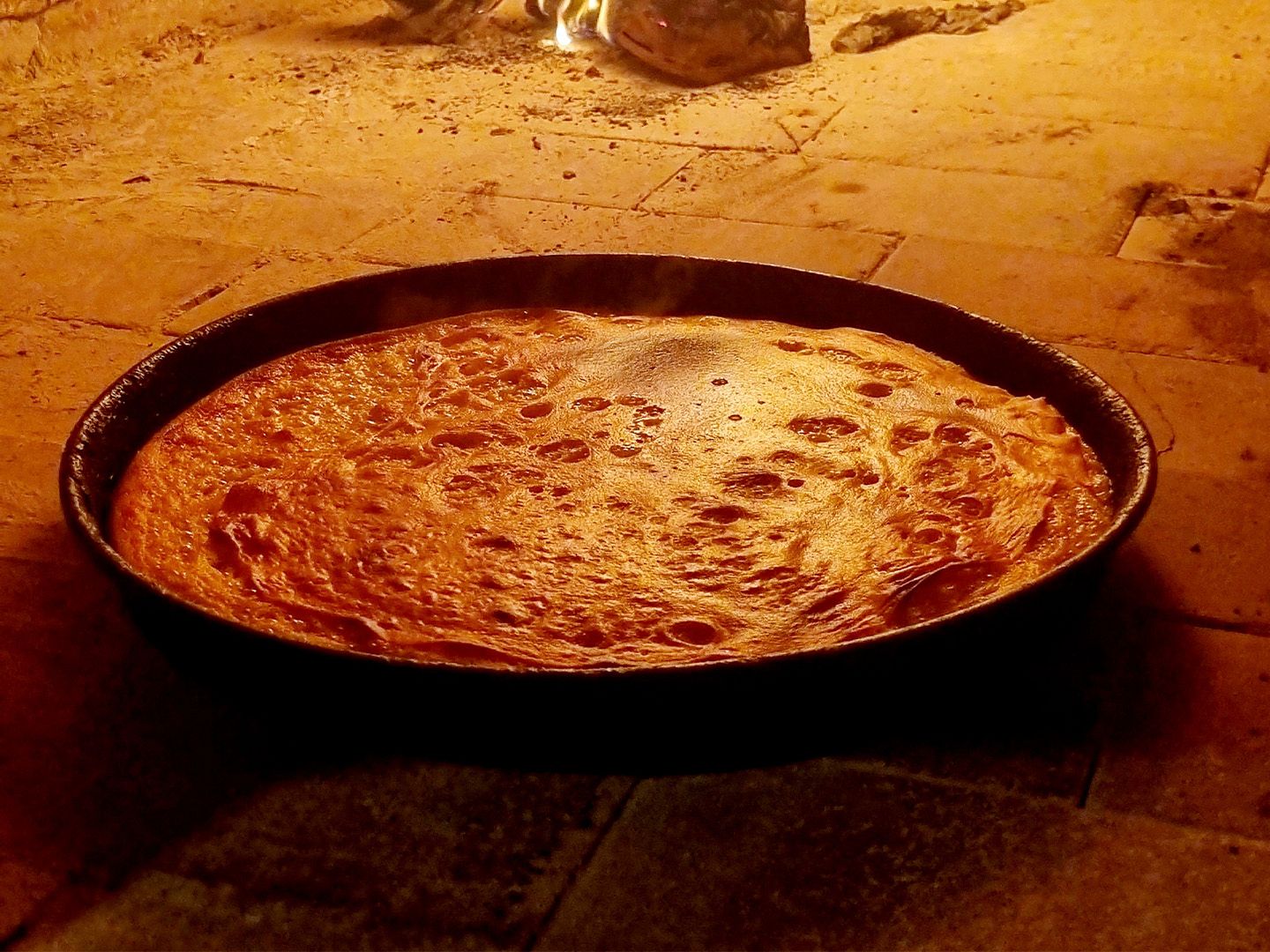 Fainá y pan de pizza