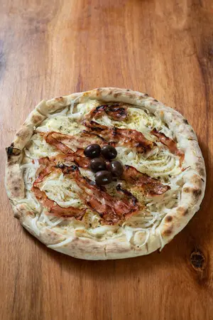 Pizza fugazetta panceta indi