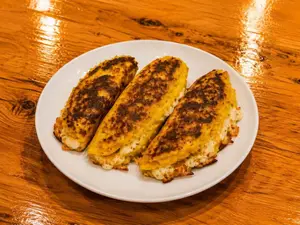 Mini cachapas con queso llaner