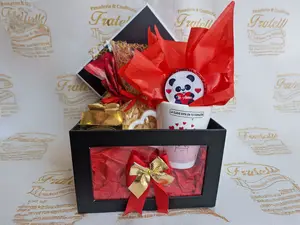 Canasta cristal con bombones