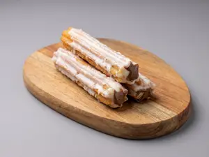 Churro blanco de nutella