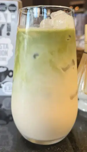 iced matcha latte