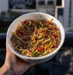 WOK DE FIDEOS CON VERDURAS