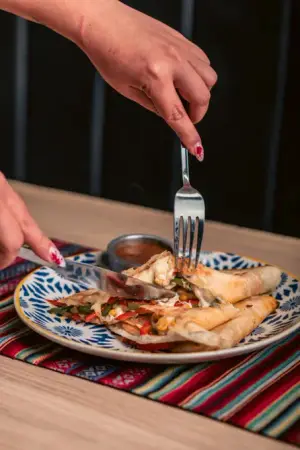 QUESADILLA DE VEGETALES