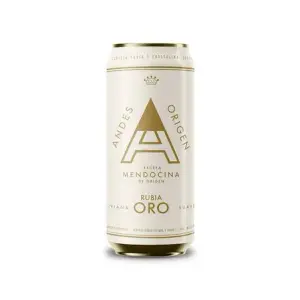 Cerveza Blanca Oro Andes Origen Lata 473 Cm3