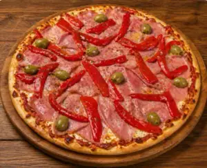 Jamón y morrón