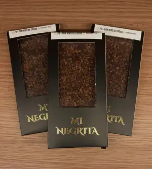 Tableta de 70% con Nibs cacao